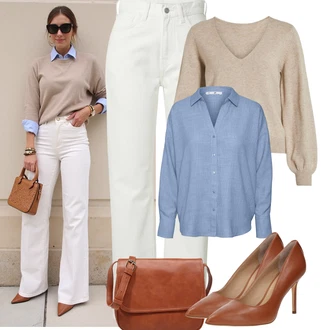 Outfity s "mom" džínami "Podzimní Outfity"