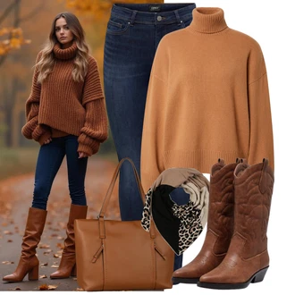 Móda pro plnoštíhlé Outfit s Tmavě modrá Kožené Boty/Push up Džín/Navlékací džíny/Džíny s Nízkým Sedem/Slim Fit Džíny/Termální Džíny/Zimní bunda/Kožená bunda/High Waist Džínové Kalhoty Only "Lehký outfit"