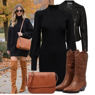 Léto Outfit s Černá/Tmavě zelená Kožené Bund/Motorkářská bunda/Motorkářské Bund/Bunda z Umělé Kůže Noisy may "Módní vzhled na podzim"