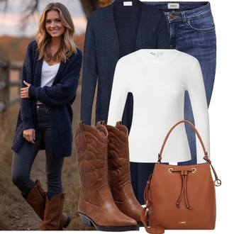 Matka nev?sty Outfit s Tmav? modrá Móda Pro Plno?tíhlou Pletenina ve?kej ve?kosti/?aty Móda Pro Plno?tíhlou Vila "Módní vzhled na podzim"