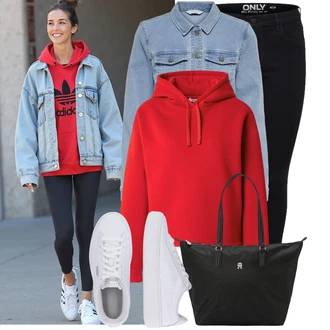 Outfity pro zábavu Elegantní, Sportovní s Bílá Nízká Teniska/Teniska s dírkovaným vzorem/Úzká teniska/Teniska na platformě Puma "Podzimní Look"Look: Estetika, Bad Taste, Ležérní, Disko, Skater, Sportovní, Unisex