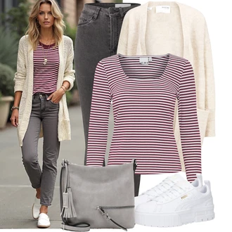 Dlouhé Outfit s ?erná Dámské D?íny s Délkou 7/8/Motorká?ské D?íny/D?íny s Rozparkem/D?íny s Nízkým Sedem/Push up D?ín/Ko?ená bunda/Slim Fit D?íny/Navlékací d?íny/Ko?ené Boty/Sweat D?íny/Termální D?íny/Zimní bunda Noisy may "Podzimní outfit pro ka?dý den"