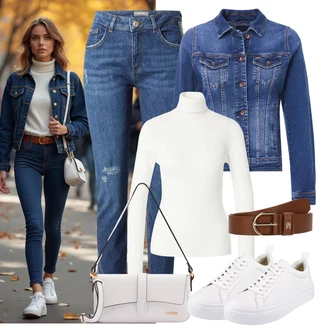 Poletje outfit mit Bela/Krem Superga Usnjene superge/Superge Nizka/Plato-Sneaker/Ozka Superga/Superge Z Bočno Zadrgo/Poletne superge Vagabond Shoemakers "stajliš jesenska oprava"