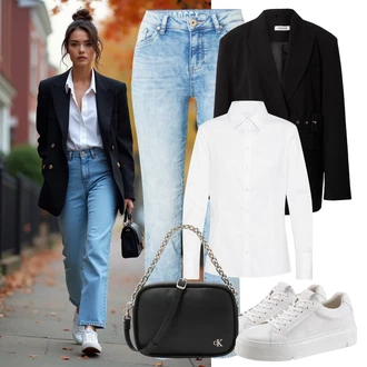 outfit mit Črna/Siva Torbica za čez ramo/Vrečka za prenašanje/Torba za čez ramo/Billfold/Mini torbica/Satchel torba/Torba za čez ramo Calvin Klein Jeans "stajliš jesenska oprava"