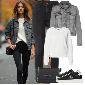 outfit mit Only "stajliš jesenska oprava"