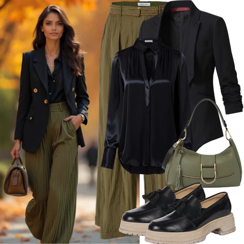 Kombinace Zelená/Tmavě Zelená/Khaki Kalhoty s nášivkou uprostřed/Lněné Kalhoty/Kalhoty se Štěrbinou/Rozšířená Kalhoty/Kalhoty Bootcut/Mušelínové Kalhoty/Tradiční Kalhoty Pieces