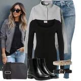 Hnědé Chelsea Boty   Outfity image