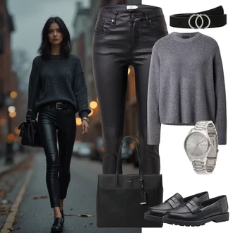 outfit mit Calvin Klein, Calvin Klein "udoben jesenski videz"