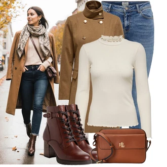 Punk Outfit s Hn?dá/?ervená/Zlatý Polo Ralph Lauren "Cool ka?dodenní outfit"Look: Rad, Princezny, Punk, Preppy, Italský, Retro