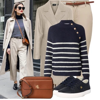 Punk Outfit s Hn?dá/?ervená/Zlatý Polo Ralph Lauren "Cool ka?dodenní outfit"Look: Rad, Princezny, Punk, Preppy, Italský, Retro