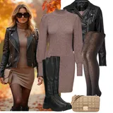 Outfity na podzim s punčocháči image