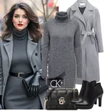 Outfity s kozačkami na podpatku image