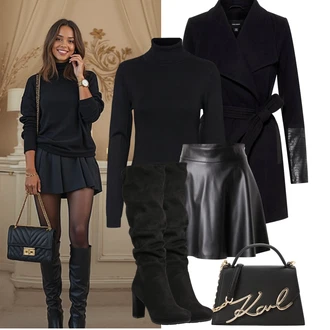 Léto Outfit s ?erná/R??ová/?edá/Tmav? ?edá/?lutá/Bílá Sukn? z um?lé k??e/Moderní Sukn?/Ko?ená MiniSukn?/Ko?ená Sukn? Noisy may "Podzimní Outfity"