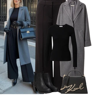 Outfit s Černá Kotníková Bota s Podšívkou/Chelsea Boty/Kožená kotníková bota/Gumová Kotníková Bota/Kožená bunda Only "Podzimní Outfity"