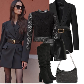 so sponou Outfit s Černá/Šedá/Tmavě šedá/Hnědá Dlouhý Sako/Kožená bunda pro muže/Blejzrové Bund/Kožená Pánská Bund/Business Oblek/Smokingové sako/Boyfriend Sako/Kožená bunda/Elegantní Sako Tiger of Sweden "Podzimní Outfity"