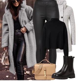 Outfit s Hnědá/Černá/Tmavě hnědá/Fialová Bota Chelsea Boty Tamaris "Podzimní Outfity" Outfit s Hnědá/Černá/Tmavě hnědá/Fialová Bota Chelsea Boty Tamaris "Podzimní Outfity"