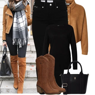 Posilování Outfit s Černá Svetry 2 v 1/Svetr z Jemné Pleteniny/Svetr na kojení/Termo Svetr/Jednoduchý Svetr/Basic Svetr/Kašmírový Svetr Only "Podzimní Outfity"Look: Posilování