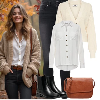 Dlouhé Outfit s ?erná/?edá/Tmav? ?edá Ko?ená bunda/Termální D?íny/Slim Fit D?íny/Zimní bunda/Push up D?ín/Motorká?ské D?íny/Ko?ené Boty/High Waist D?ínové Kalhoty/D?íny s Rozparkem Only "Podzimní Outfity"