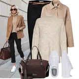 Bílé, zelené tenisky outfity image