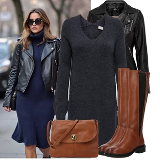 Léto Outfit s Černá/Červená Kožené Bund Bunda z Umělé Kůže/Motorkářská bunda/Motorkářské Bund/Kožené Bund Only "Perfekt na podzim"