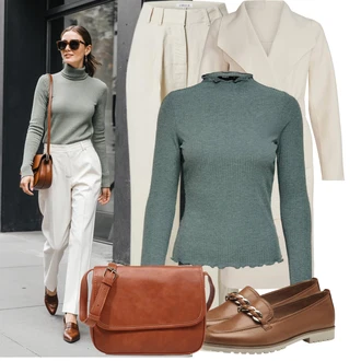 Narozeniny Léto Outfit s Khaki/Béžová Nezařazené Edited "Podzimní outfit na volný čas"Look: Bar, Škola, Chatky, Koncert, Firemní večírek, 30. narozeniny, Den na pláži, Narozeniny