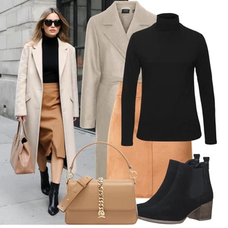 Outfit s Černá/Modrá Chelsea Boty/Kovbojská kotníková bota/Kotníková Bota s Podšívkou/Letní kotníková kozačka/Westernová Kotníková Bota Tamaris "Podzimní outfit pro každý den"