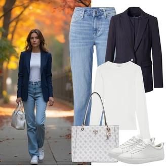 outfit mit Comma "praktičen jesenski videz"
