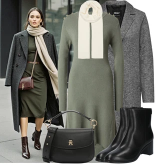 Outfit s Černá Chelsea Boty/Vintage Kotníková Bota/Letní kotníková kozačka/Kotníková Bota s Podšívkou/Kožená bunda/Klasická kozačka/Kožená kotníková bota/Plochá Kotníková Bota/Ovčí Kožešinová Bota Polo Ralph Lauren "Trendový podzimní outfit"