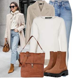 Narozeniny Léto Outfit s Světle modrá Kožená bunda/Kožené Boty/Zimní bunda/Kotníková Bota/High Waist Džínové Kalhoty/Navlékací džíny/Džíny s Rozparkem/Push up Džín levi's ® "Trendový podzimní outfit"Look: Bar, 18. narozeniny, Den na pláži, Koncert, Škola, Narozeniny