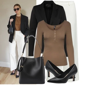 so sponou Outfit s Černá/Fialová/Hnědá Dvojřadový Sako/Blůzové Sako/Elegantní Sako/Kožená bunda pro muže/Dlouhý Sako/Blejzrové Bund/Smokingové sako/Krátké Sako/Kožená Pánská Bund/Neformální Sako Ichi "Trendový podzimní outfit"