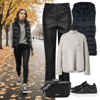 outfit mit Tommy Hilfiger "udoben jesenski videz"