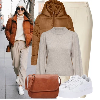 Outfit s Hnědá Prošívaná Bunda/Podzimní Bunda/Krabice Bunda/Puchová Bund/Bunda s Kapucí/Nafukovací Bund/Letní peřová Bunda/Udržitelná Bunda/Zimní Bund VERO MODA "Vkusný podzimní outfit" Outfit s Hnědá Prošívaná Bunda/Podzimní Bunda/Krabice Bunda/Puchová Bund/Bunda s Kapucí/Nafukovací Bund/Letní peřová Bunda/Udržitelná Bunda/Zimní Bund VERO MODA "Vkusný podzimní outfit"