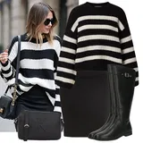Outfity s černými krátkými sukněmi image