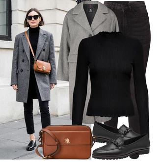 Retro Outfit s Hnědá/Červená/Zlatý Nezařazené Polo Ralph Lauren "Cool každodenní outfit"Look: Rad, Princezny, Punk, Preppy, Italský, Retro