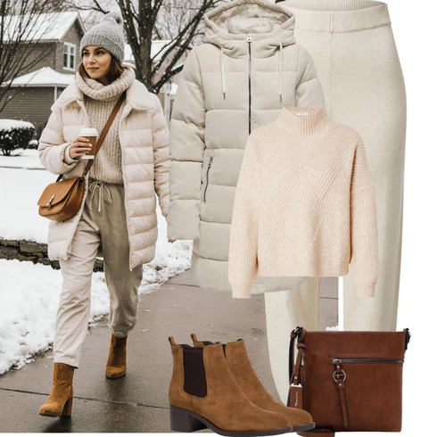 Kombinace Khaki/Béžová/Hnědá Fleecová Kalhoty/Široká Kalhoty Baggy Kalhoty/Kalhoty s Vysokým Pasem/Mušelínové kalhoty/Navlékací Kalhoty/Kožená Pánská Bund Edited