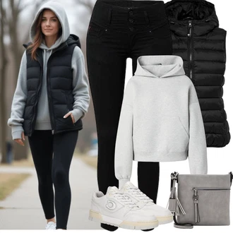 Dlouhé Outfit s Černá Kožená bunda/Džíny s Nízkým Sedem/Džíny s Rozparkem/Motorkářské Džíny/Push up Džín/Termální Džíny/Slim Fit Džíny/Dámské Džíny s Délkou 7/8/Kožené Boty/Sweat Džíny SALSA JEANS "Podzimní Outfity"