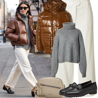 Outfit s Černá/Vínová/Hnědá Business Bota/Mokasín/Polobotek Trotteur Tamaris "Podzimní Outfity"