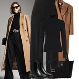 Hnědé a Modré Gumové Kotníkové Boty Outfity image