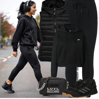Warme Winterhose Damen High Waist Flared Leggings Damen Schwarz