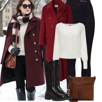 Dlouhé Outfit s ?erná/Tmav? modrá Motorká?ské D?íny/High Waist D?ínové Kalhoty/Push up D?ín/Ko?ená bunda/Ko?ené Boty/Termální D?íny/Zimní bunda Noisy may "Podzimní Outfity"