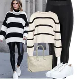 Outfity s koženými legíny image