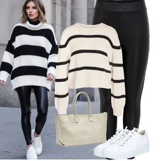 Narozeniny Léto Outfit s Bílá/Béžová/Khaki Velká taška/Obchodní Taška/Taška/Taška Přes Rameno/Taška na Macbook/Kancelářská Taška/Shopper taška/Taška Na Svatbu Liebeskind Berlin "Podzimní Outfity"Look: Malle, Bar, 50. narozeniny, Den na pláži, Koncert, Den matek, Narozeniny