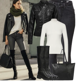 Narozeniny Léto Outfit s Fialová/Bílá/Hnědá/Zelená/Černá Pletený top/Pletené tričko/Roláková Košile Edited "Podzimní Outfity"Look: Bar, 18. narozeniny, Banka, Koncert, Biřmování, Galavečer, Škola, Narozeniny