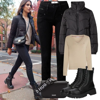 outfit mit Tommy Hilfiger "jesenska oprava"