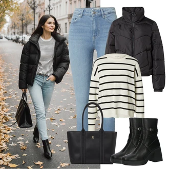 outfit mit Tommy Hilfiger "jesenska oprava"