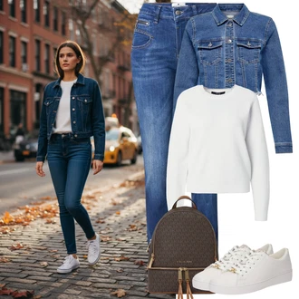 Jesenske Outfiti Lepo mit Temno rjava/Khaki/Temno zelena/Rjava/Siva Men's Bags/Mini nahrbtnik/Mini nahrbtnik MICHAEL Michael Kors "jesenska oprava"Look: Zunaj, Mom, Lepo