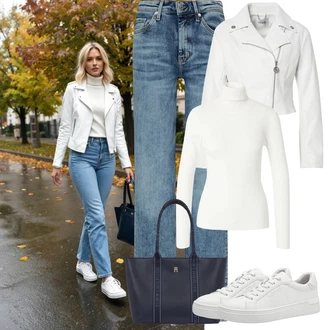 outfit mit Tommy Hilfiger "jesenska oprava"