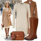 Francouzské zimní kabáty outfity image