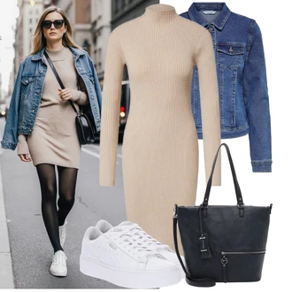 Outfity pro zábavu Elegantní, Sportovní s Bílá Nízká Teniska/Teniska s dírkovaným vzorem/Úzká teniska/Teniska na platformě Puma "Podzimní outfit na volný čas"Look: Estetika, Bad Taste, Ležérní, Disko, Skater, Sportovní, Unisex