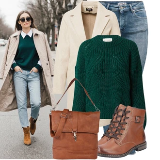 Basketbal Outfit s Tmavě zelená/Zelená/Tyrkysový Basic Svetr/Svetr Carmen/Hrubě pletený svetr/Crop Svetr/Svetr s Výstřihem/Pletený Svetr/Mohair Pullover/Oversize Svetr/Jednoduchý Svetr/Vlněný Svetr/Zimní Svetr guido maria kretschmer women "Podzimní outfit na volný čas"Look: Basketbal, Volejbal, Apres ski